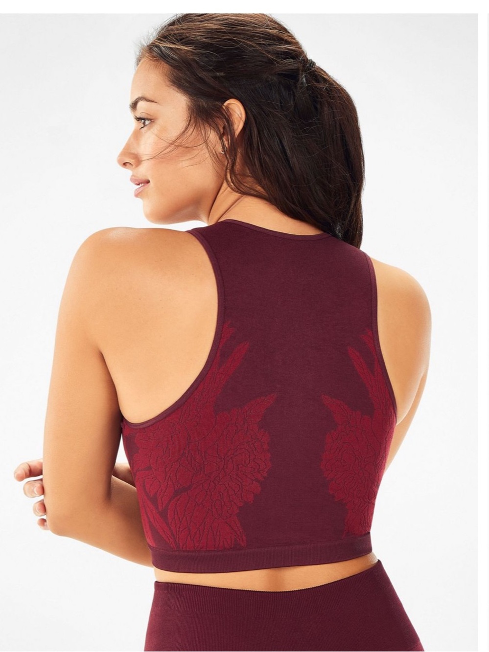 FABLETICS ROSETTE SEAMLESS CROP TOP - Picture 2 of 7